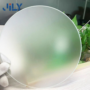Jily Custom Size Acid Etched Frosted Clear Tempered Decorative Glass for Building