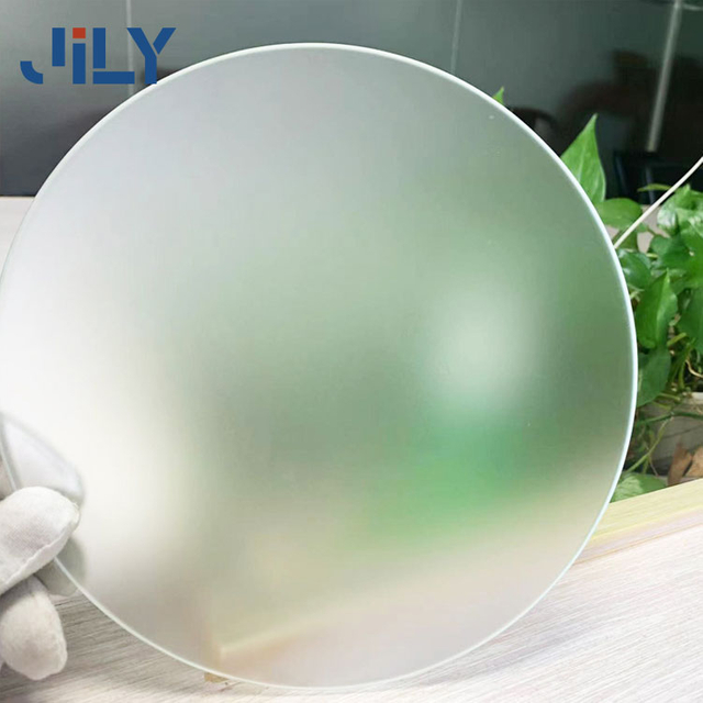 Jily Custom Size Acid Etched Frosted Clear Tempered Decorative Glass for Building