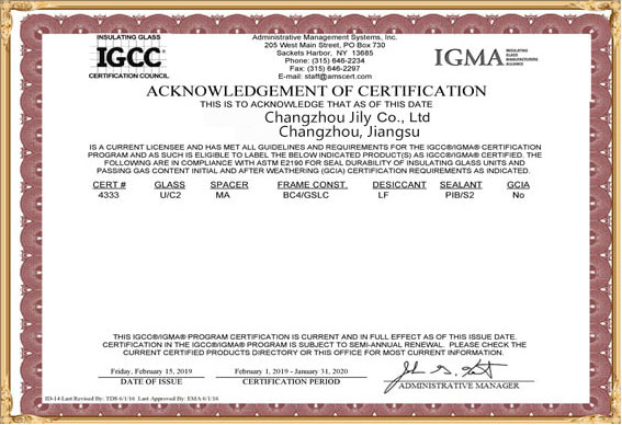 JILY-Glass-Certifications-IGCC