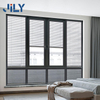 Jily Wholesale Punch-free Integral Built in Blind Double Glass 